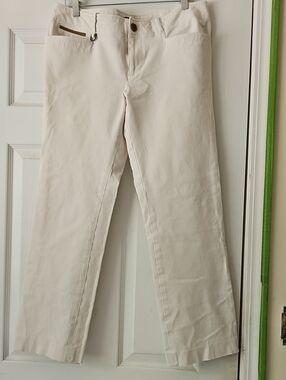 Ralph Lauren Straight Leg Women’s Pants in Off-White/Cream